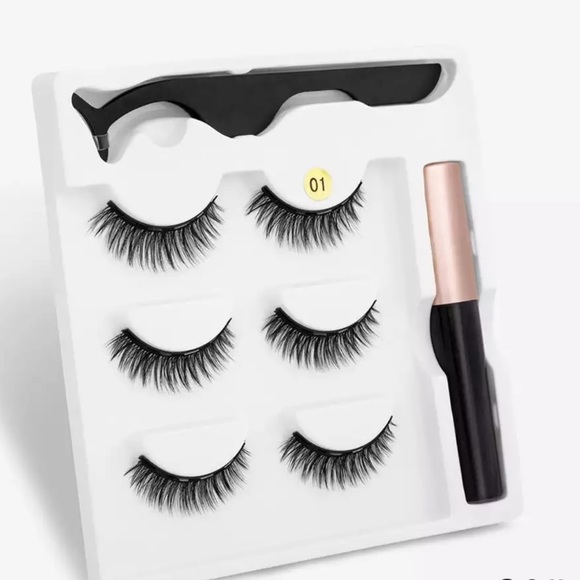 3D mink magnetic eyelashes - Picture 2 of 4